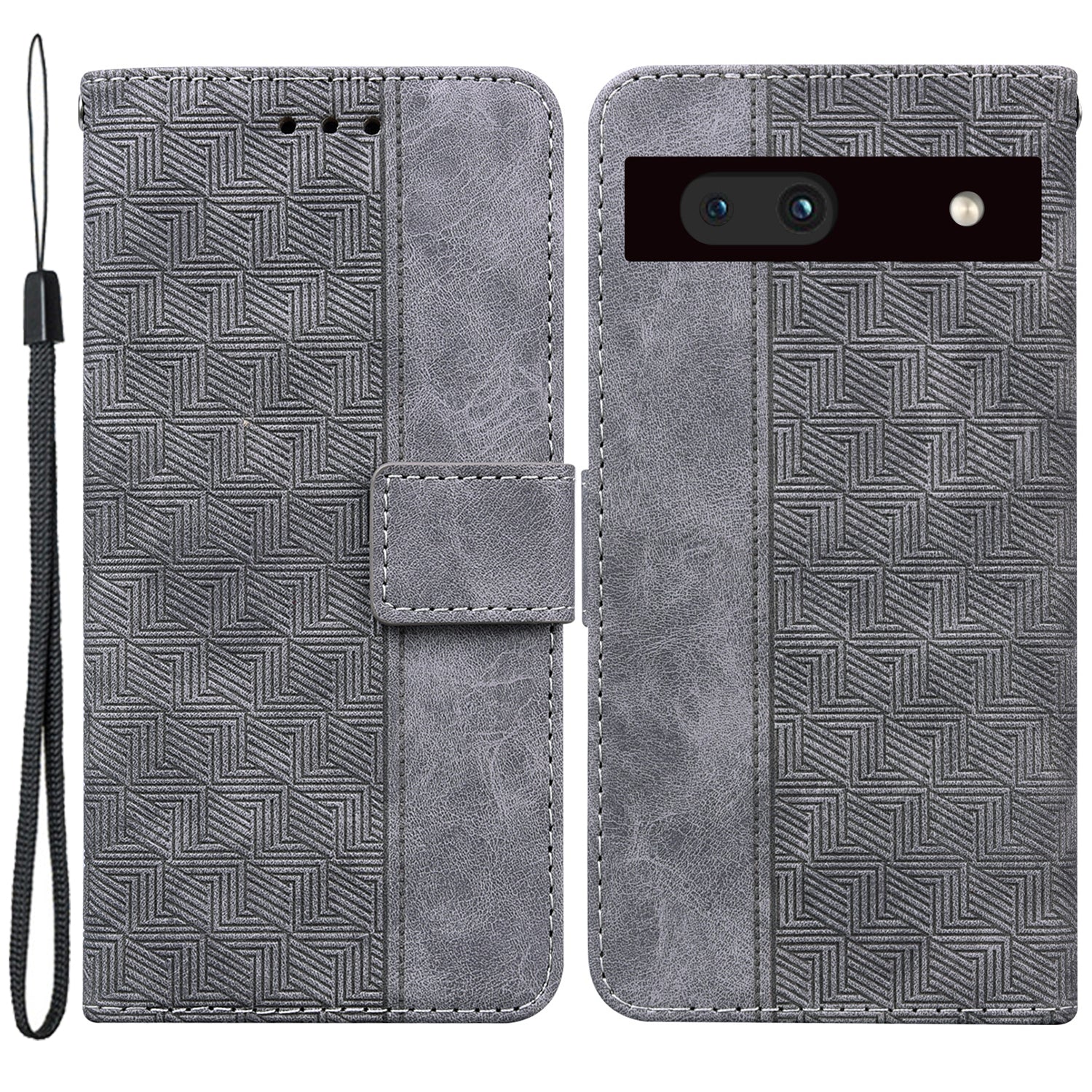 Imprinted Geometry Pattern Phone Case for Google Pixel 7a Anti-Scratch PU Leather Magnetic Closure Wallet Stand Phone Cover Imprinted Geometry Pattern Phone Case for Google Pixel 7a Anti-Scratch PU Leather Magnetic Closure Wallet Stand Phone Cover